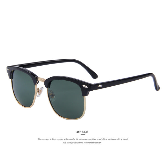 Men Retro Rivet Polarized Sunglasses Classic Brand Designer Unisex Polaroid Sunglasses UV400