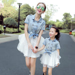Mommy and Me Dresses Clothes Mother Mum and Daughter
