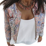 Ladies Casual Slim Floral Suit Blazer Jacket Coat Outwear