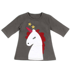 New Style Family Matching Outfits Mother And Daughter Unicorn Embroidery  Clothes For Monther and Daughter