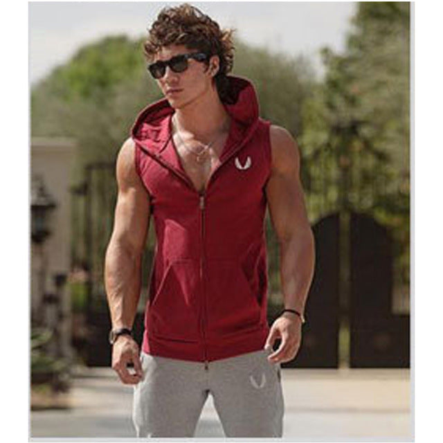 New Men's Vivid Workout Tank Tops Low Cut Armholes Vest Sexy Fitted Men's Tank Men Fitness Tees Muscle Men Activewears AD54