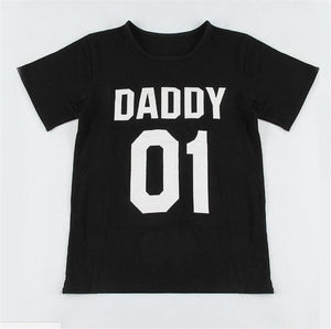 Daddy Girls Short Sleeve T-shirt Family Look Matched