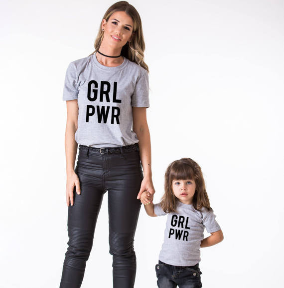 Mother Daughter Outfits Cotton T-Shirts Letters