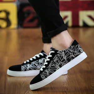 Men's shoes new pattern canvas shoes, rubber bottom with vulcanized shoes size 39-44