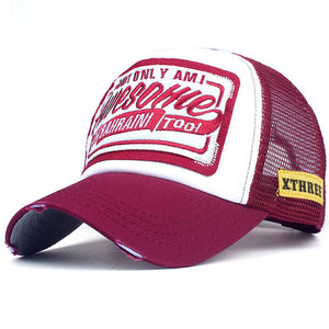 Summer Baseball Cap Embroidery Mesh Cap Hats For Men Women Snapback Gorras Hombre hats Casual Hip Hop Caps Dad Casquette