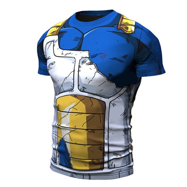 Compression Tee-shirt Anime 3D Print Dragon Ball Z Tshirt Vest MMA Rash Guard Vegeta Goku T-shirt Funny Tees Shirts Activewear