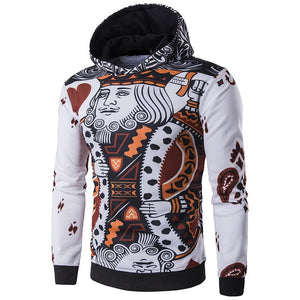 Hoodies Sweatshirts Joggers Workouts Hooded Tracksuit Pullover 3D Playing Cards Poker