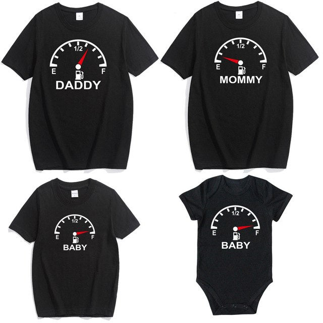 Family Matching Tshirt Father Mother Baby Family Tops Tees Outfits