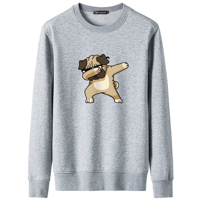 MYDBSH Funny Aminal Dabbing Dogs Hoodies Men/Women Cartoon Print Dog Sweatshirts Hoodie Man Winter Clothes Mens Casual Pullover
