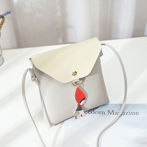 Messenger Bag with Ornament Fashion Solid Small Shoulder Bags
